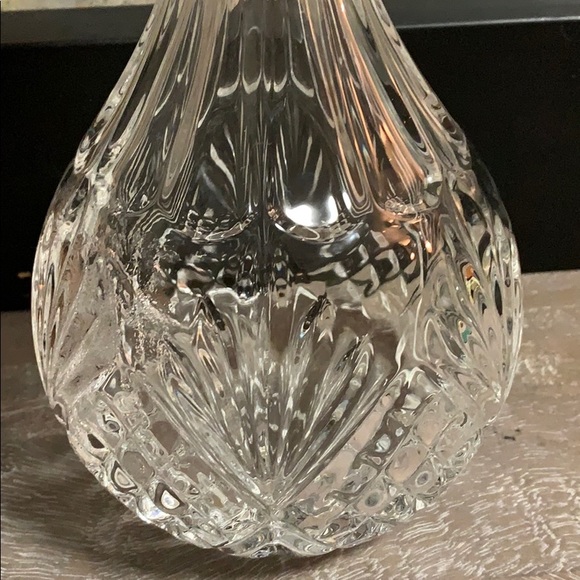 Vintage Crystal Decanter of Vase - Picture 2 of 3